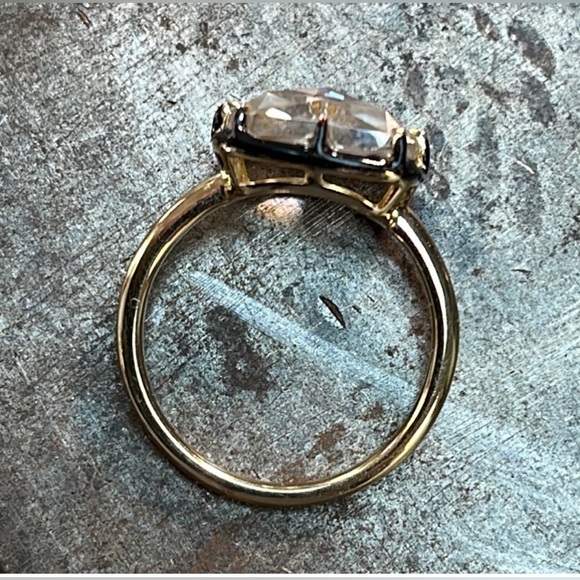 14k 3.5ct cushion briolette Cut Moissanite Ring - Picture 6 of 8